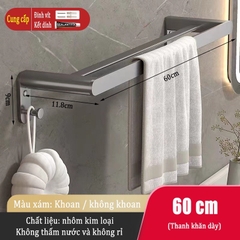 Kệ ĐAIVIETBIG gắn tường giữ khăn đa năng không cần khoan