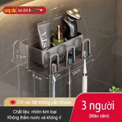 Giá treo bàn chải đánh răng ĐAIVIETBIG bằng kim loại gắn tường tiện lợi