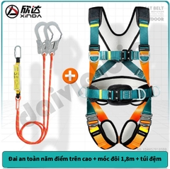 Dây an toàn toàn thân năm điểm cho công việc trên không leo núi cứu hộ lắp đặt điều hòa không khí