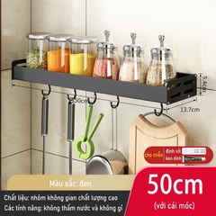 Kệ giữ đồ dùng nhà bếp dán tường không cần khoan lỗ dễ dàng đa năng tiện lợi