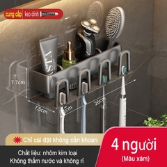 Giá treo bàn chải đánh răng ĐAIVIETBIG bằng kim loại gắn tường tiện lợi