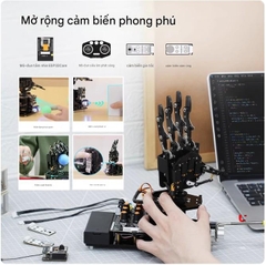 Bàn tay robot sinh học uHand UNO tương thích với Arduino, điều khiển cảm biến chuyển động, robot lập trình nguồn mở AI