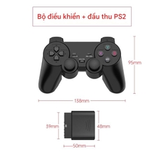 Bộ điều khiển không dây Huaner PS2 để điều khiển robot từ xa, tương thích với nhiều bộ điều khiển servo thương hiệu Huaner.