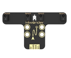 Mô-đun theo dõi 4 chiều Huaner robot thông minh theo dõi đường với cảm biến theo dõi hồng ngoại và nhận dạng đường đen trắng