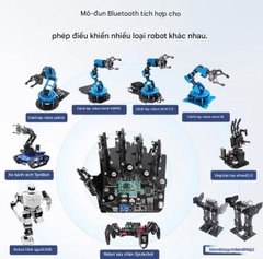 Găng tay cảm biến chuyển động/bàn tay robot/ô tô thông minh/rô bốt lập trình tương thích với Arduino có điều khiển Bluetooth nguồn mở