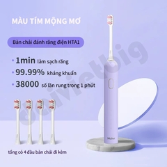 Bàn Chải Điện Haier HTA1 - Công Nghệ Sóng Âm, Chải Sạch Mảng Bám Tới 10X
