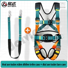 Dây an toàn toàn thân năm điểm cho công việc trên không leo núi cứu hộ lắp đặt điều hòa không khí