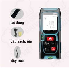 Thước đo khoảng cách bằng tia laser fogo / Fuge loại 50M - 80M - 100M đa năng mới