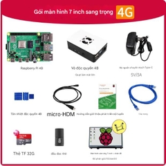 Bo mạch chủ Raspberry Pi 4b, bộ công cụ lập trình Python 8GB, bo mạch phát triển Linux Visual Raspberry Pi ROS