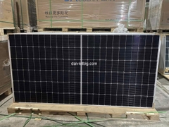 Tấm Pin mặt trời JA 555w LOẠI A 2 mặt kính HIỆU SUẤT CAO 2025