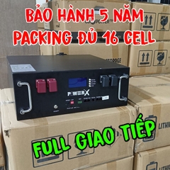 Pin lưu trữ Lithium PowerX CAO CẤP 51.2V 100Ah