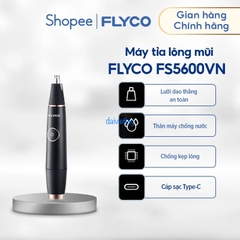 Máy Làm Sạch Lông Mũi Flyco FS5600VN Thân Máy Kháng Nước Sạc Nhanh 1 Giờ - Hàng Chính Hãng. Bảo hành 1 năm