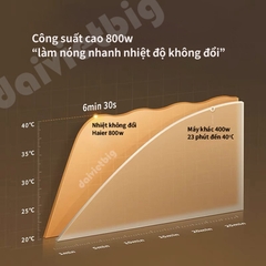 Bồn Ngâm Chân Massage HAIER HQY-J241W thiết kế gấp gọn, massage ngâm chân thư giãn, gia nhiệt với công suất lớn 800W