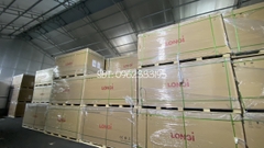 Tấm Pin mặt trời Longi 610w Himo X7 LOẠI A 2 mặt kính HIỆU SUẤT CAO 2025