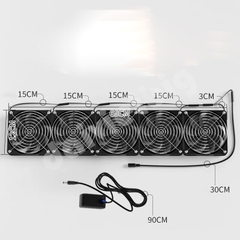Quạt Tản Nhiệt 5 Cái 12x60cm – Làm Mát Công Suất Lớn, Ổn Định, Chuyên Dụng Cho Hệ Thống Điện & Thiết Bị