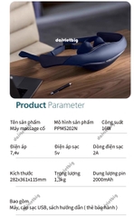 Máy Massage Cổ Vai Gáy PHILIPS 5202N - mô phỏng massage như các đầu ngón tay 2025