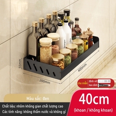 Kệ giữ đồ dùng nhà bếp dán tường không cần khoan lỗ dễ dàng đa năng tiện lợi