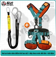 Dây an toàn toàn thân năm điểm cho công việc trên không leo núi cứu hộ lắp đặt điều hòa không khí