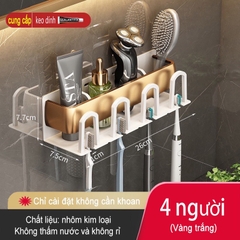 Giá treo bàn chải đánh răng ĐAIVIETBIG bằng kim loại gắn tường tiện lợi