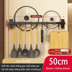 Kệ giữ đồ dùng nhà bếp dán tường không cần khoan lỗ dễ dàng đa năng tiện lợi