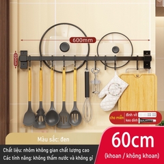 Kệ giữ đồ dùng nhà bếp dán tường không cần khoan lỗ dễ dàng đa năng tiện lợi