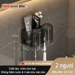 Giá treo bàn chải đánh răng ĐAIVIETBIG bằng kim loại gắn tường tiện lợi