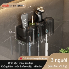 Giá treo bàn chải đánh răng ĐAIVIETBIG bằng kim loại gắn tường tiện lợi