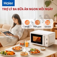 Lò Vi Sóng Haier HW-M20T1W Phong Cách Hiện Đại Dung Tích 20L Công Suất 700W Hàng Chính Hãng Bảo Hành 12 Tháng