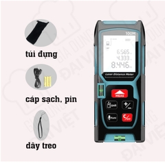 Thước đo khoảng cách bằng tia laser fogo / Fuge loại 50M - 80M - 100M đa năng mới