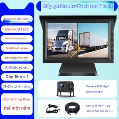 Máy ghi hình lái xe tải 12v, 24v Camera hành trình ban đêm Ultra HD 7 inch
