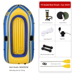 Thuyền hơi cao su dày thuyền bơm hơi 2/3/4 người kayak đệm khí chống mài mòn thuyền câu cá thuyền cứu sinh