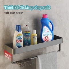 Kệ đựng đồ ĐAIVIETBIG chất liệu kim loại nhôm không khoan lỗ dễ lắp đặt và sử dụng trong nhà bếp