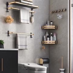 Kệ để đồ dùng ĐAIVIETBIG phòng tắm gắn tường không cần khoan thiết kế sang trọng với nhiều loại tùy chọn