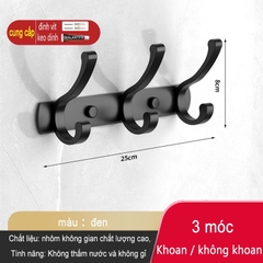 Móc treo đồ ĐAIVIETBIG gắn tường nhiều cách dùng tiện lợi cho nhà bếp/ nhà tắm/ nhà vệ sinh