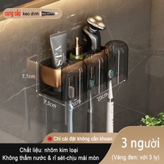 Giá treo bàn chải đánh răng ĐAIVIETBIG bằng kim loại gắn tường tiện lợi