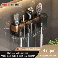 Giá treo bàn chải đánh răng ĐAIVIETBIG bằng kim loại gắn tường tiện lợi