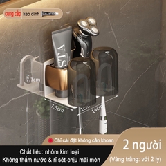 Giá treo bàn chải đánh răng ĐAIVIETBIG bằng kim loại gắn tường tiện lợi