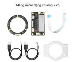 Mô-đun mảng vòng micro trường xa Huaner 6 Micrô bo mạch thoại iFlytek sáu micrô định vị nguồn âm thanh ROS