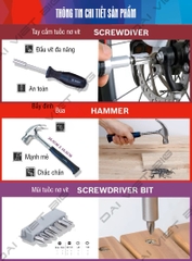 Bộ dụng cụ sửa chữa đa năng 108 món của Bosch 2607002788 chính hãng bảo hành 12 tháng