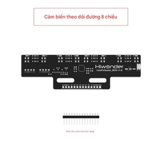 Cảm biến hồng ngoại theo dõi 8 hướng Huaner, robot thông minh tránh chướng ngại vật và mô-đun theo dõi 8 hướng