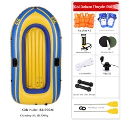 Thuyền hơi cao su dày thuyền bơm hơi 2/3/4 người kayak đệm khí chống mài mòn thuyền câu cá thuyền cứu sinh