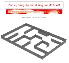bản đồ hộp lái tự động hỗ trợ AI, đạo cụ, bản đồ radar SLAM, định vị, hàng rào, đường ray.