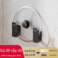 Kệ giữ đồ dùng nhà bếp dán tường không cần khoan lỗ dễ dàng đa năng tiện lợi