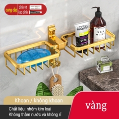 Kệ để đồ dùng ĐAIVIETBIG phòng tắm gắn tường không cần khoan thiết kế sang trọng với nhiều loại tùy chọn
