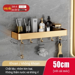 Kệ để đồ dùng ĐAIVIETBIG phòng tắm gắn tường không cần khoan thiết kế sang trọng với nhiều loại tùy chọn