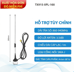 Ăng ten băng tần 860-940 MHz