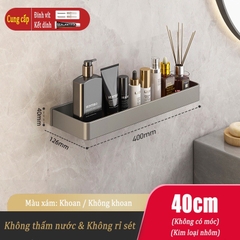 Kệ ĐAIVIETBIG gắn tường giữ khăn đa năng không cần khoan