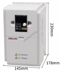 Biến tần bơm nước năng lượng mặt trời Delixi 4KW - 1 Pha