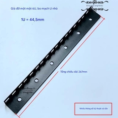 Thanh ray tủ rack 1 mặt (U-board nhỏ) gắn thiết bị âm thanh – nhiều kích thước U