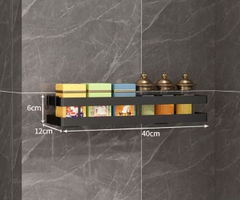 Kệ đựng gia vị - Sơn 3 lớp sang trọng - Kèm 2 móc - 2 miếng DÁN NHỰA siêu dính Tải trọng 5kg